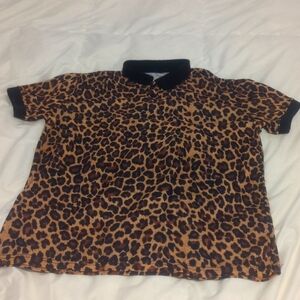Leopard Print Polo